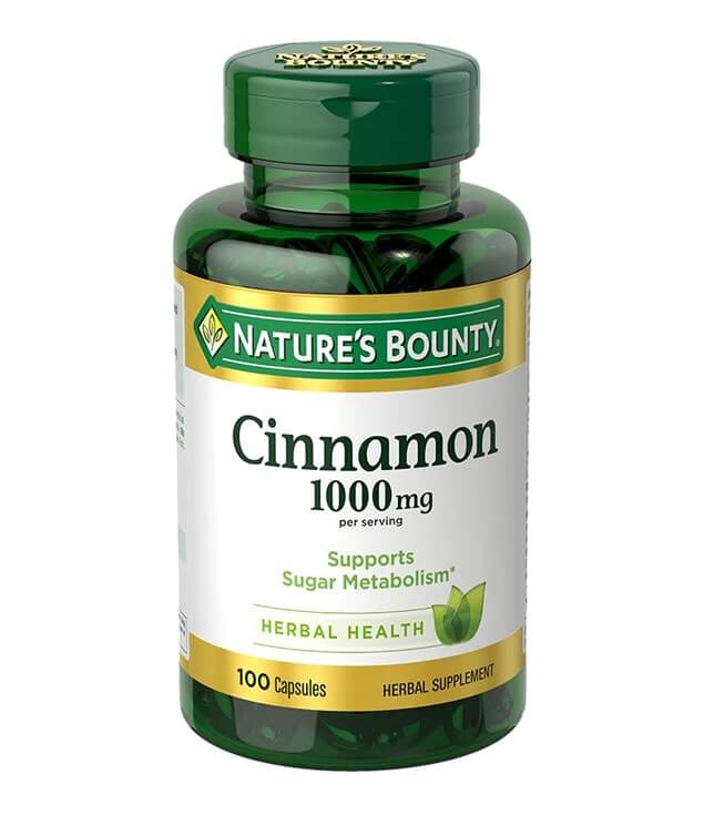 NATURE'S BOUNTY | CINNAMON 1000 MG HERBAL HEALTH CAPSULES
